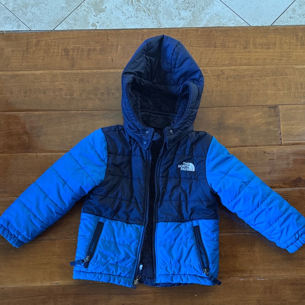 The North Face Kids' Blue and Black Puffer Jacket & Outer Shell